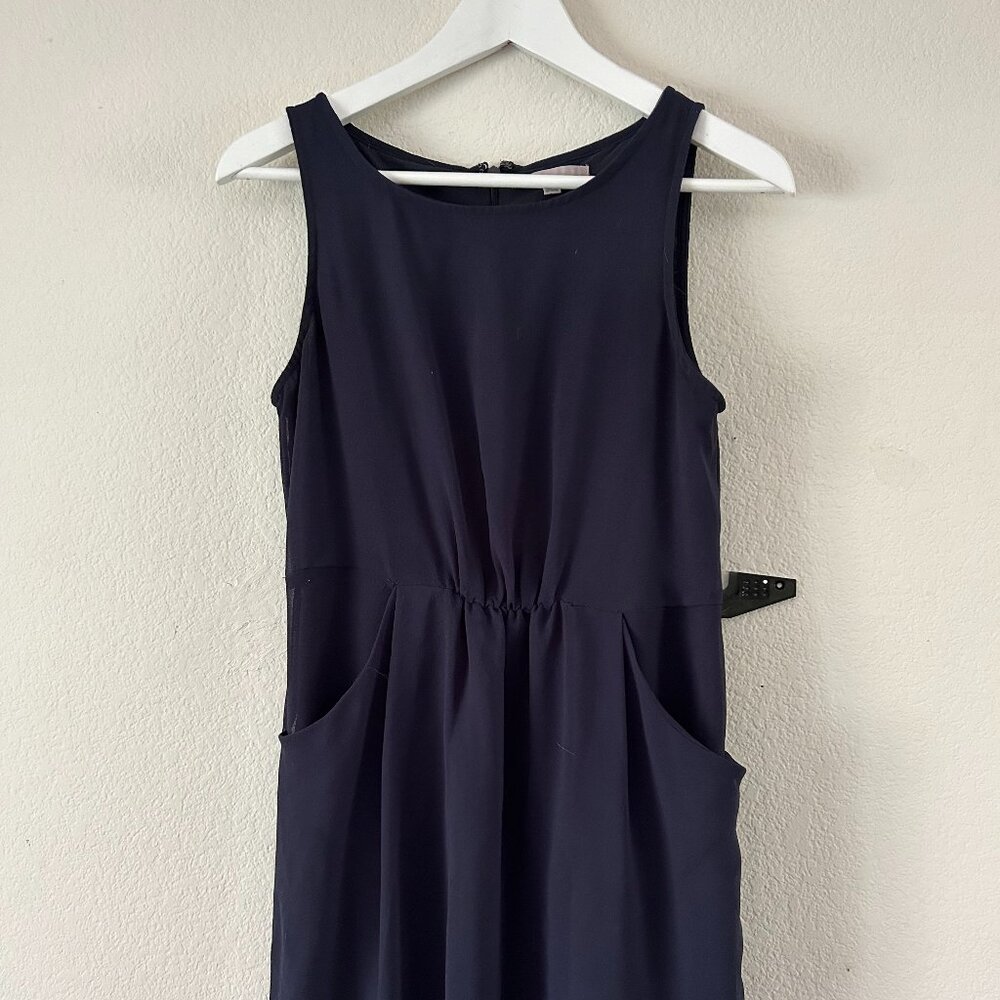 Comfortable Very Dark Navy Blue Business Casual Dress